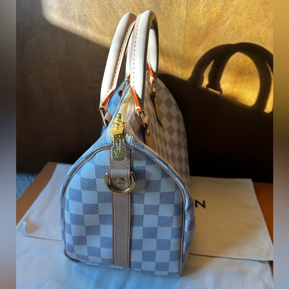 Louis Vuitton Speedy 25 Bandoulière Damier Azur – Excellent – Full Set - Picture 4 of 16